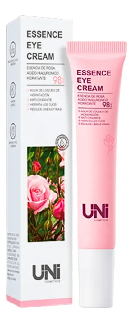 Contorno de ojos hidratante de rosa y hialuronico 20g UNI